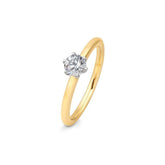 Bague de fiançailles bicolore Breuning à 6 griffes avec diamants de laboratoire - 41061510